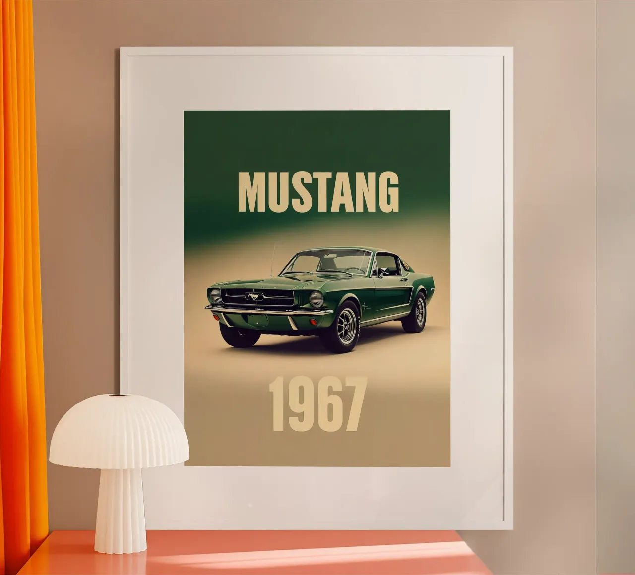Mustang 1967 carta hahnemühle da 🎁 ARTVI-SHOP