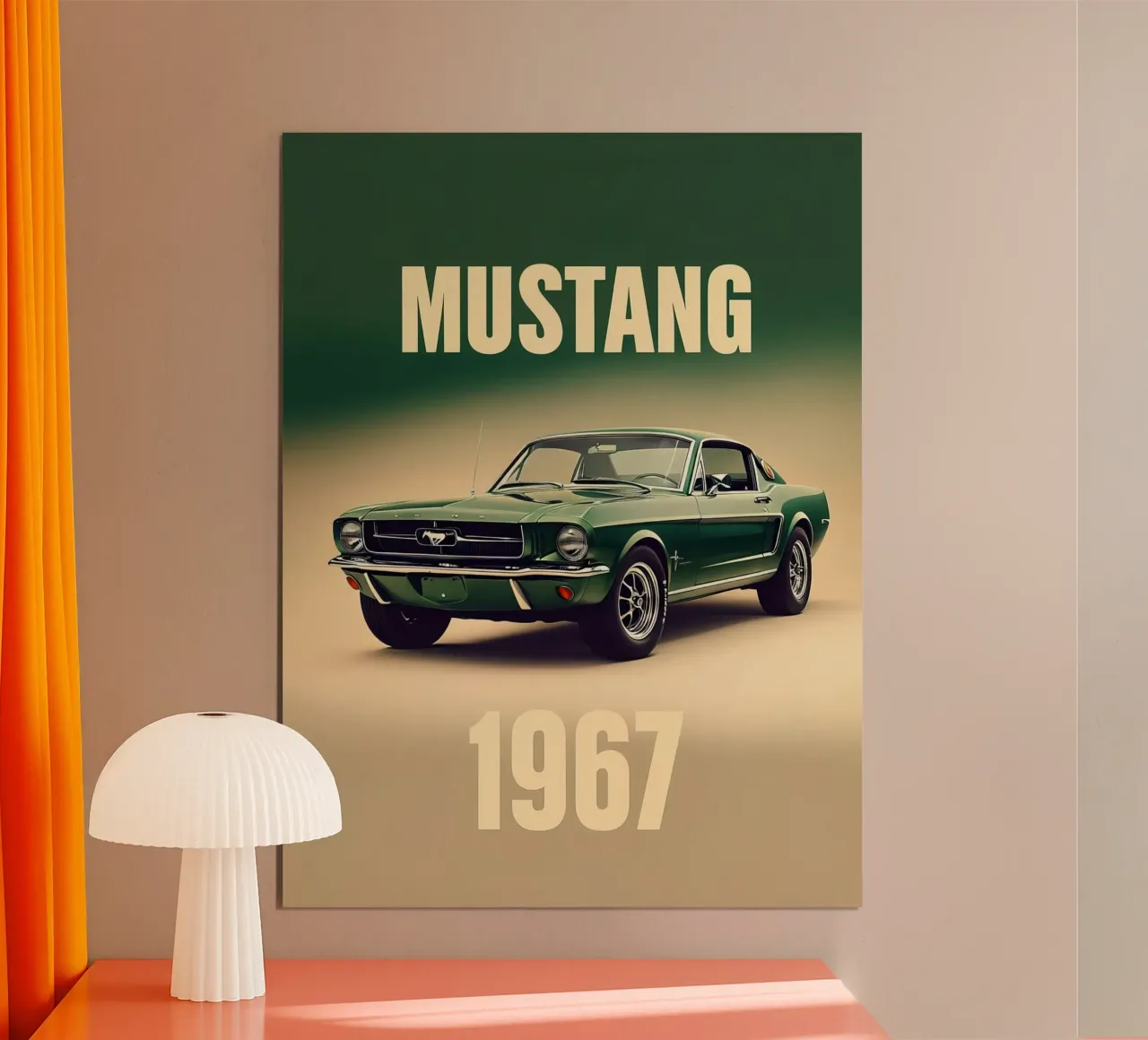 Mustang 1967 carta hahnemühle da 🎁 ARTVI-SHOP