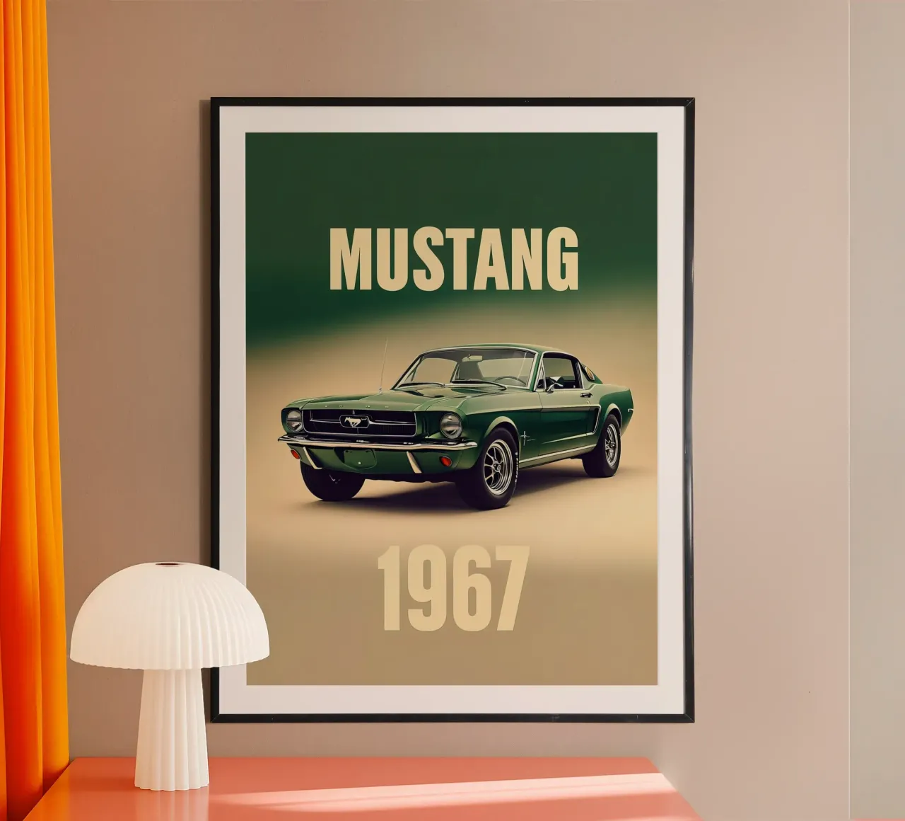 Mustang 1967 carta hahnemühle da 🎁 ARTVI-SHOP