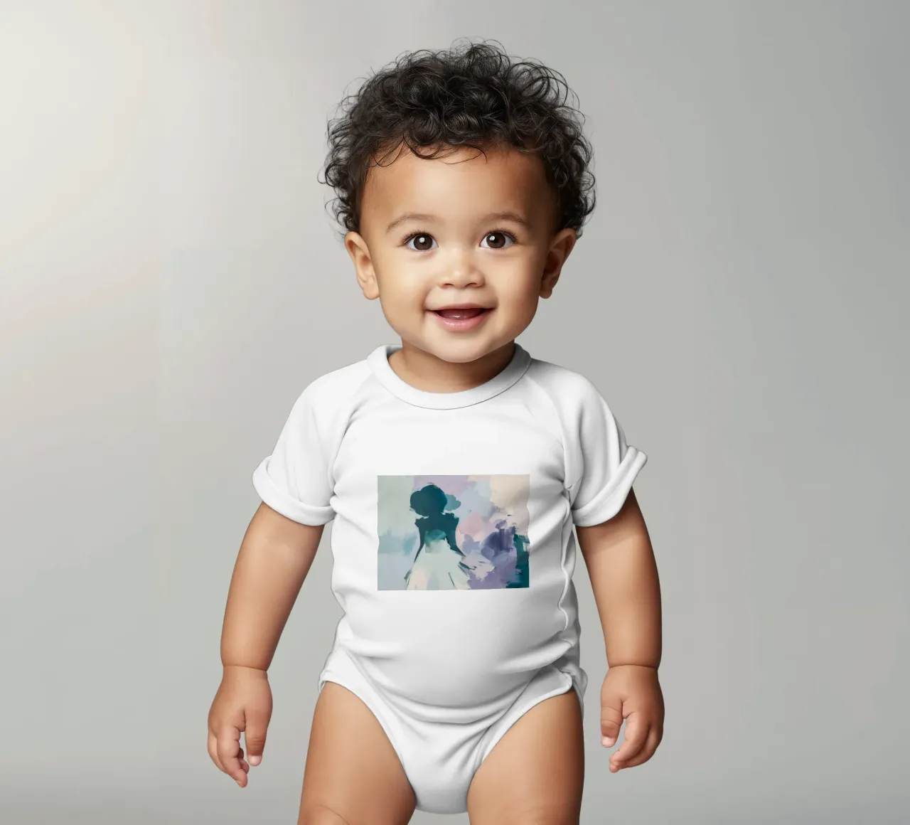 Indigo Haze Bloom body neonato maniche corte da Dream Spectrum
