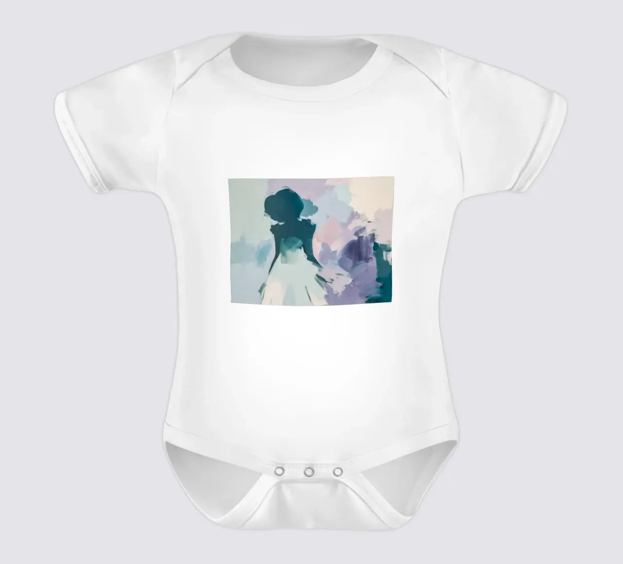 Indigo Haze Bloom body neonato maniche corte da Dream Spectrum