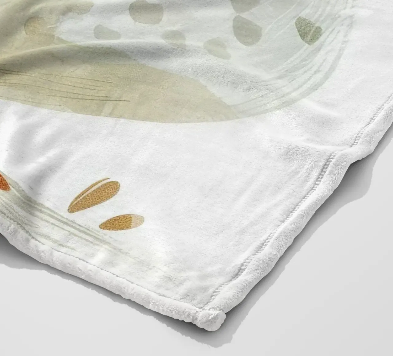 Illustrazione di un pulcino grigio chiaro coperta in pile da DesignDoodle