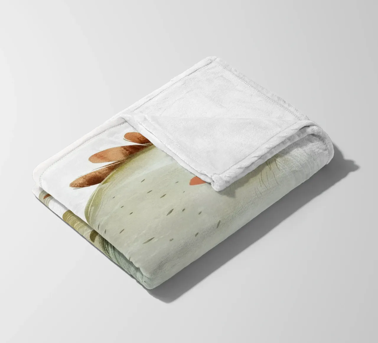 Illustrazione di un pulcino grigio chiaro coperta in pile da DesignDoodle