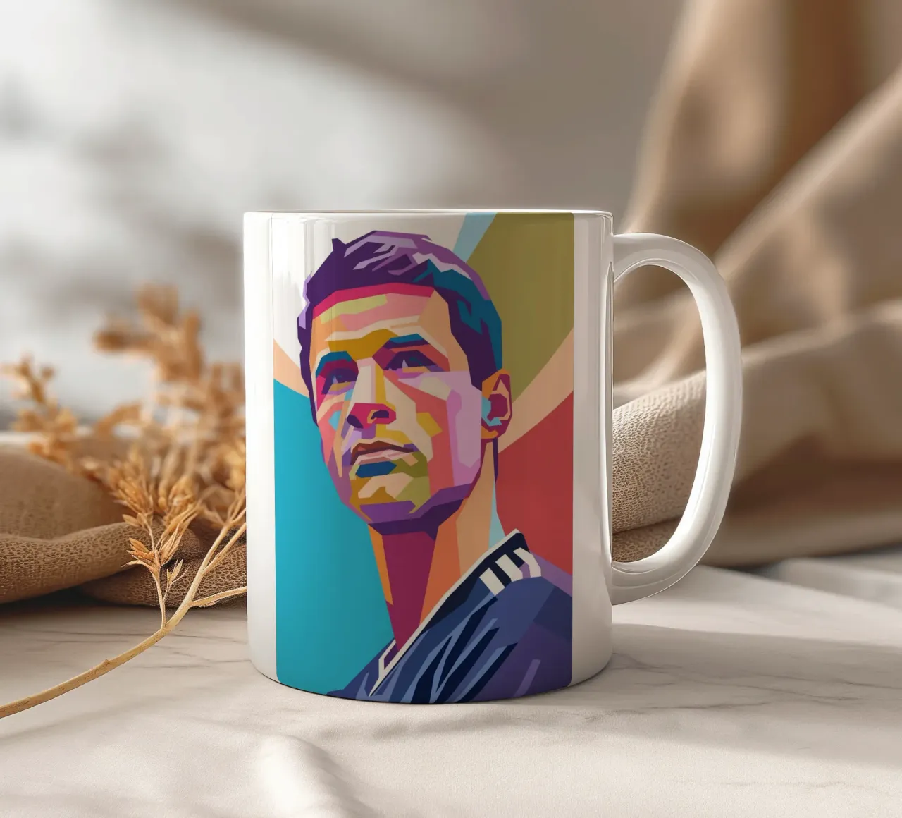 Thomas Müller, futbolista emblemático taza de cerámica de Hantamrata