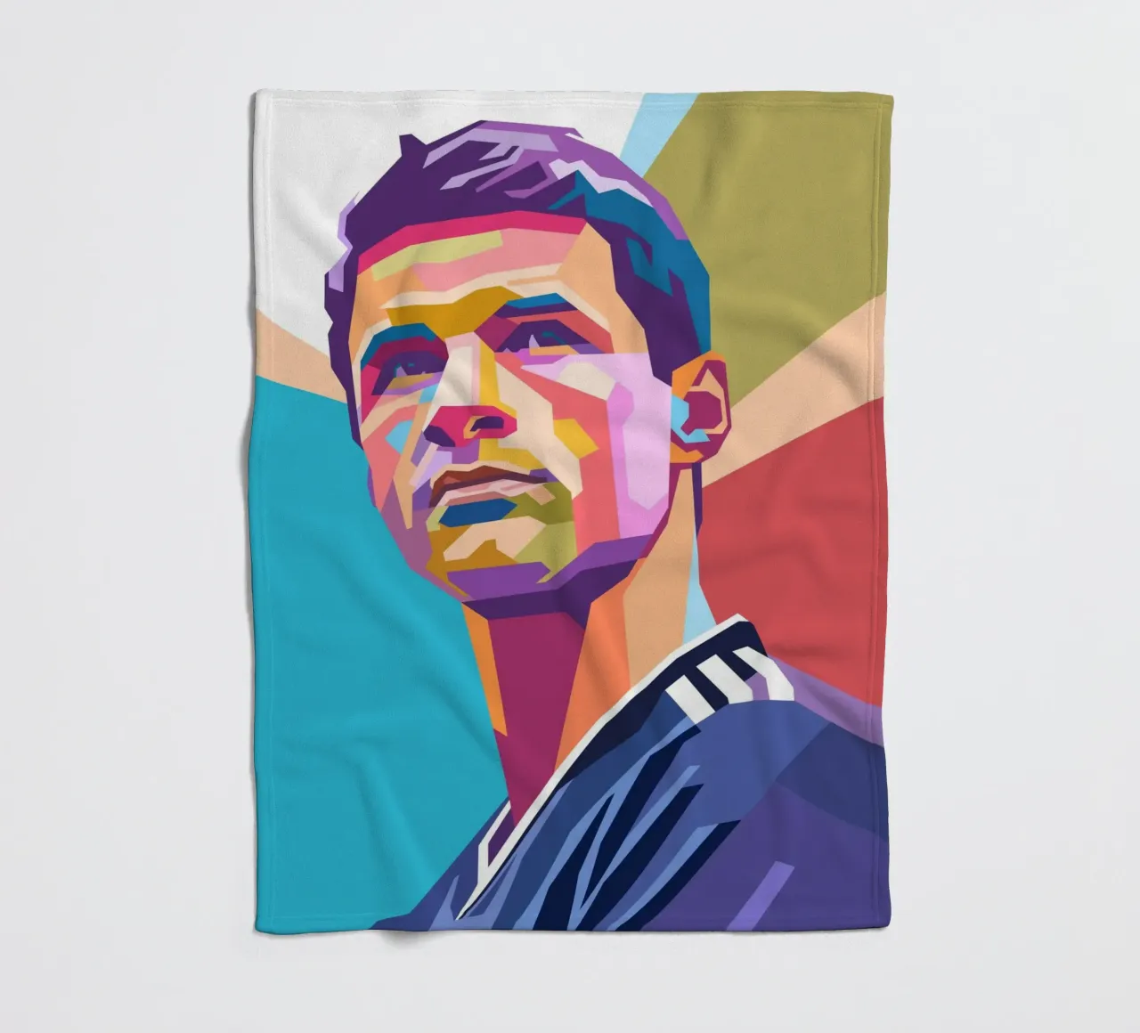 Thomas Muller, iconico giocatore di calcio coperta in pile da Hantamrata