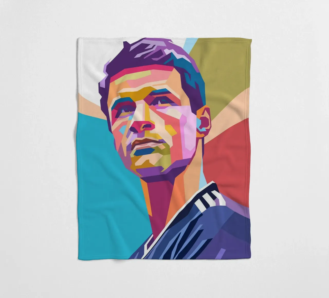Thomas Muller, iconico giocatore di calcio coperta in pile da Hantamrata
