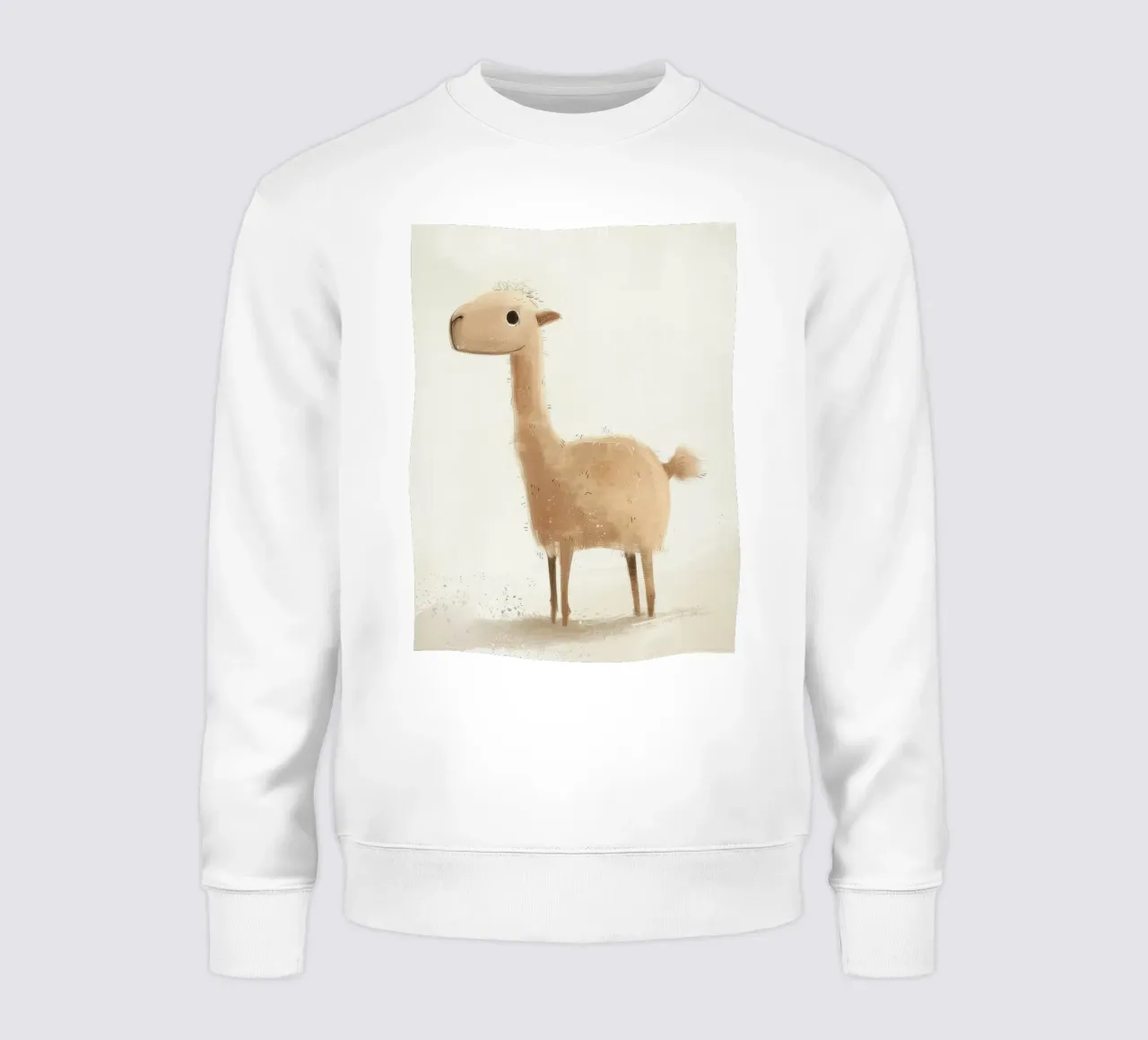 Adorable Llama Artwork sweatshirt by DesignDoodle