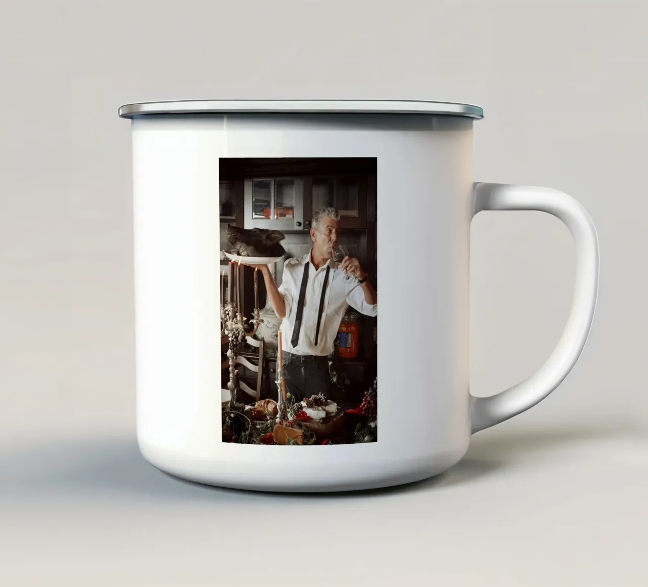 antonio bevanda tazza in smalto da martina