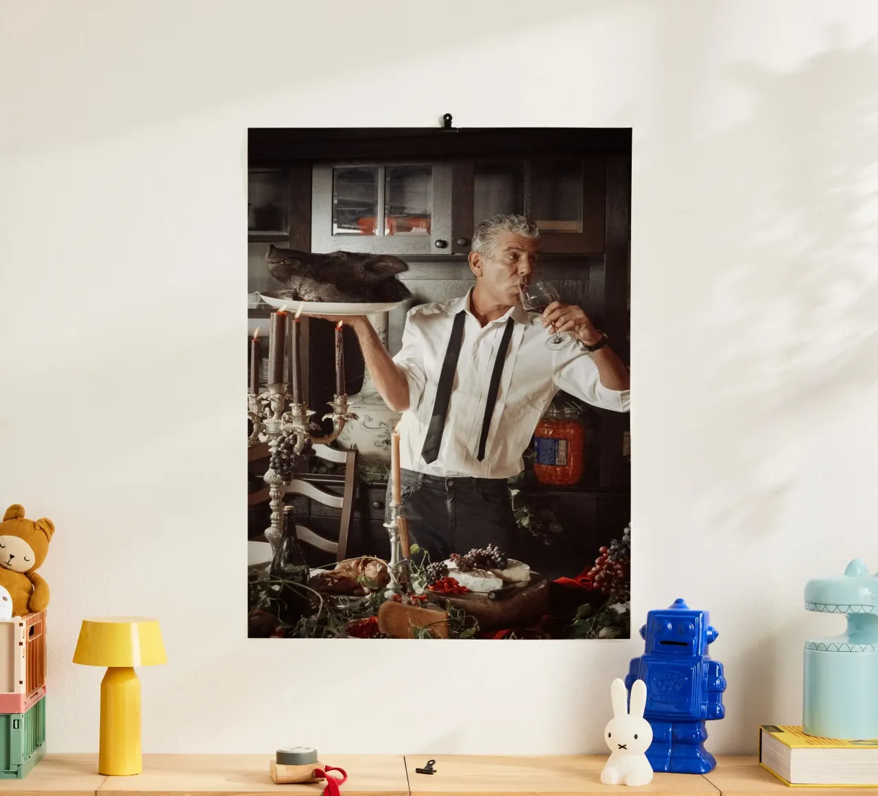 antonio bevanda poster con telaio in alluminio da martina