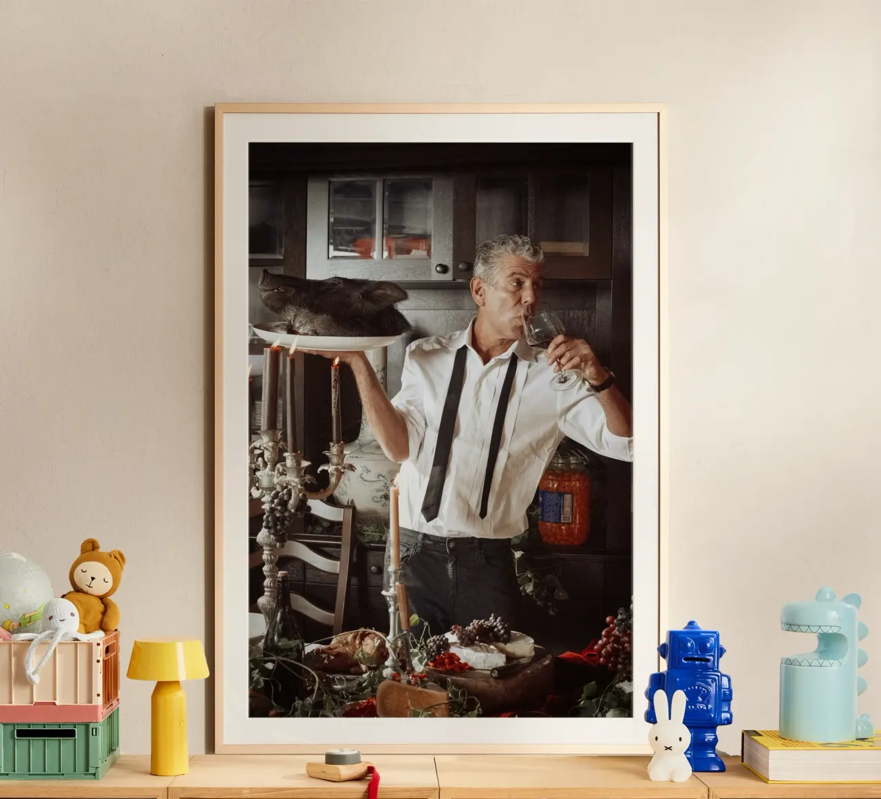 antonio bevanda poster con telaio in alluminio da martina