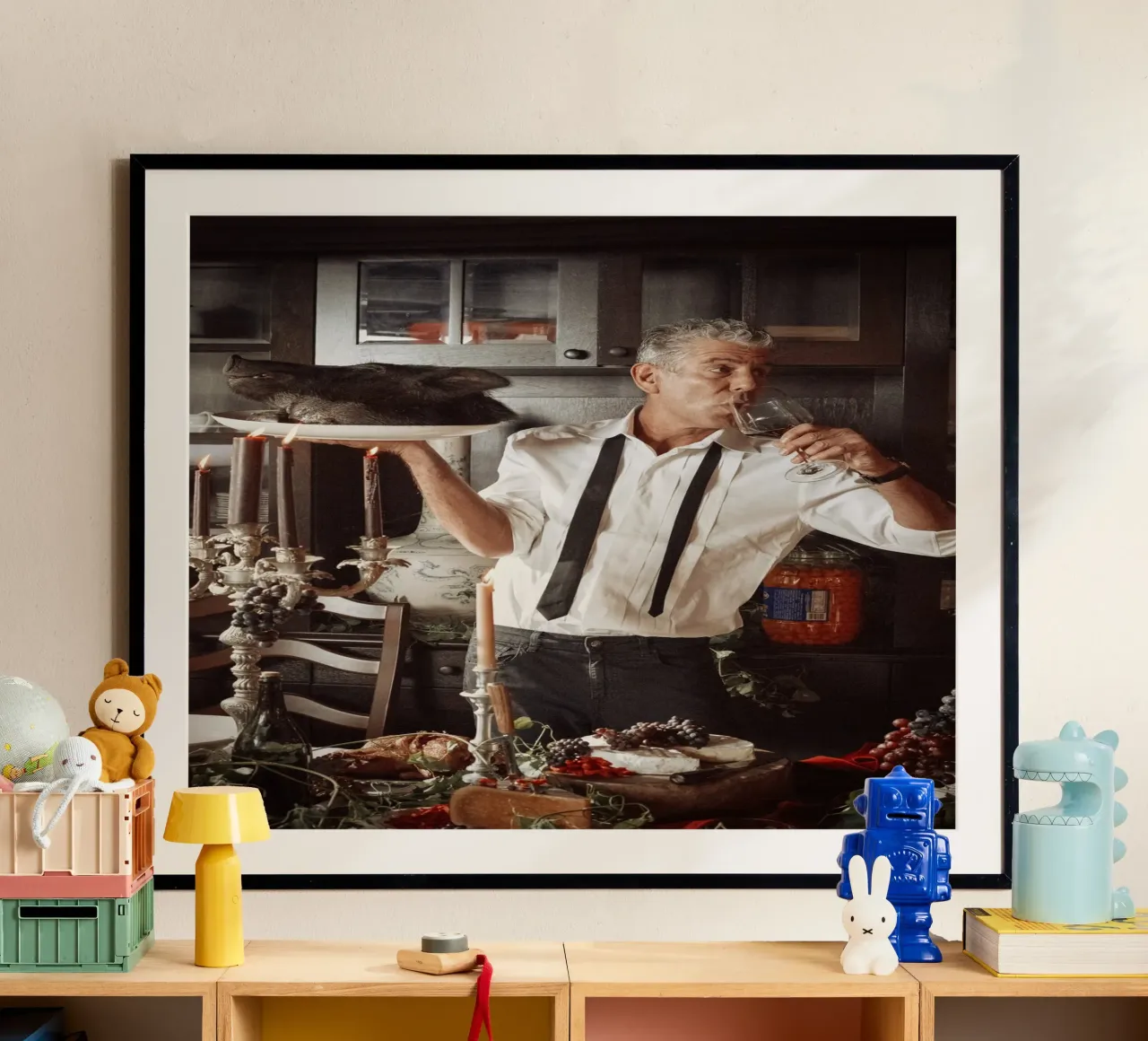antonio bevanda poster con telaio in alluminio da martina