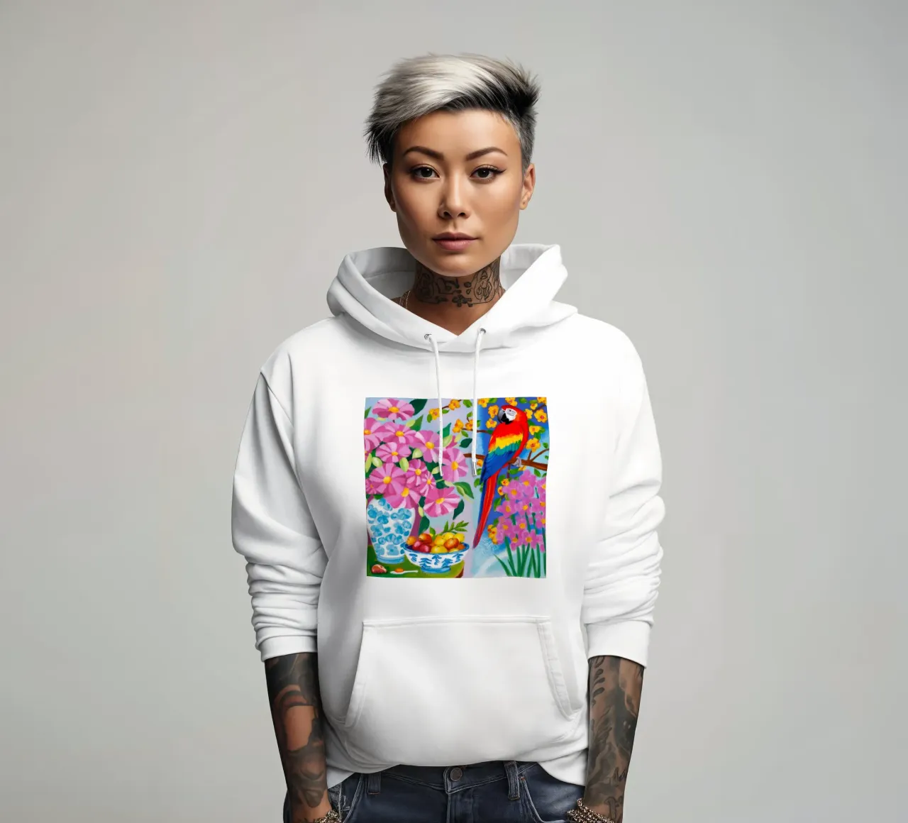 Plumage Bloom Harmony felpa con cappuccio da Infinite Chroma