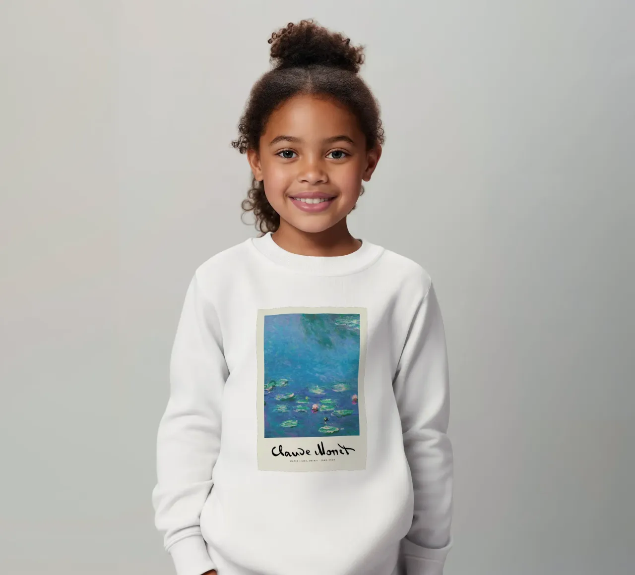 Monet – Signed Water Lilies 2 felpa bambino da Vintage by JUNIQE