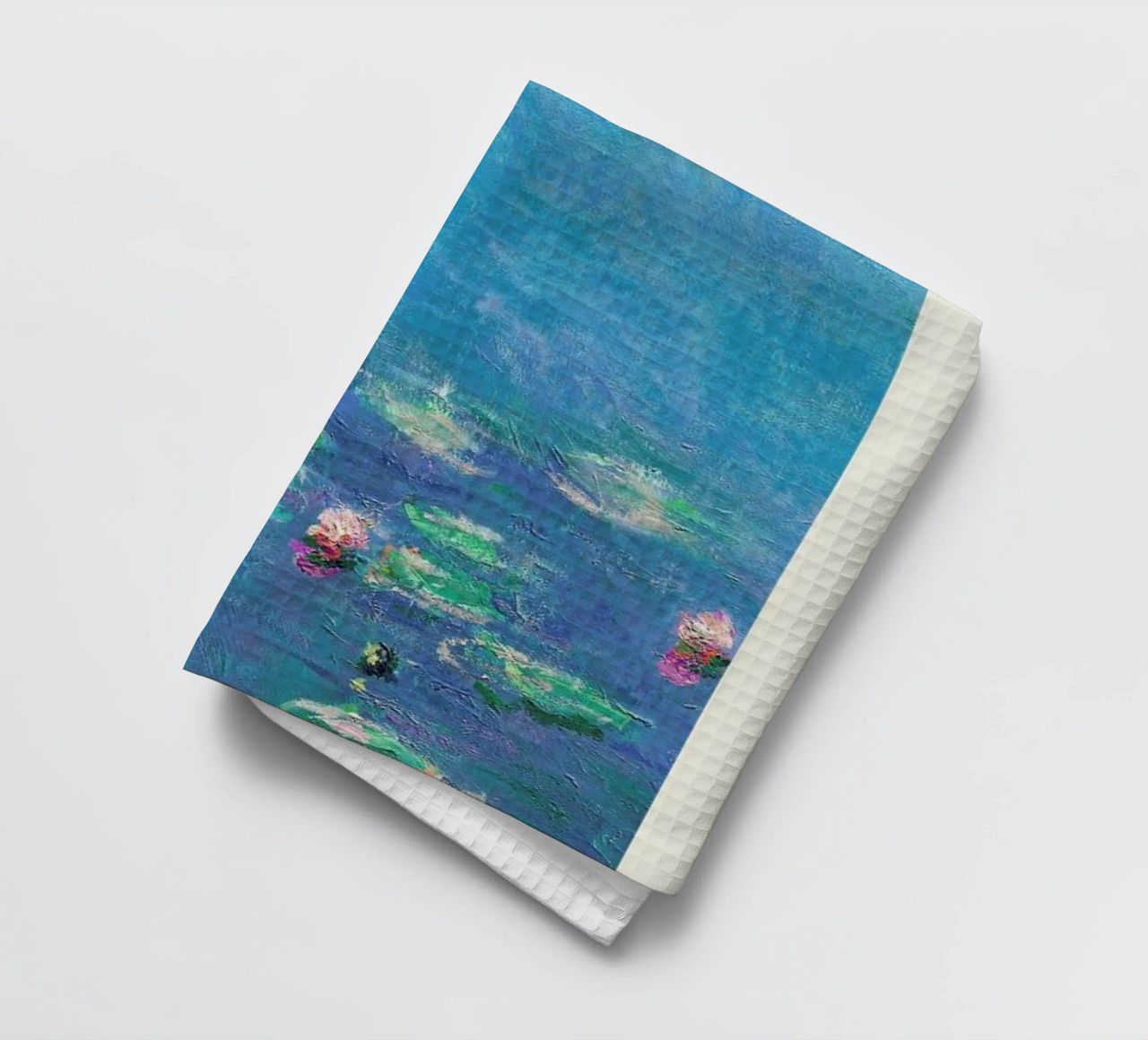 Monet – Signed Water Lilies 2 torchon de Vintage by JUNIQE