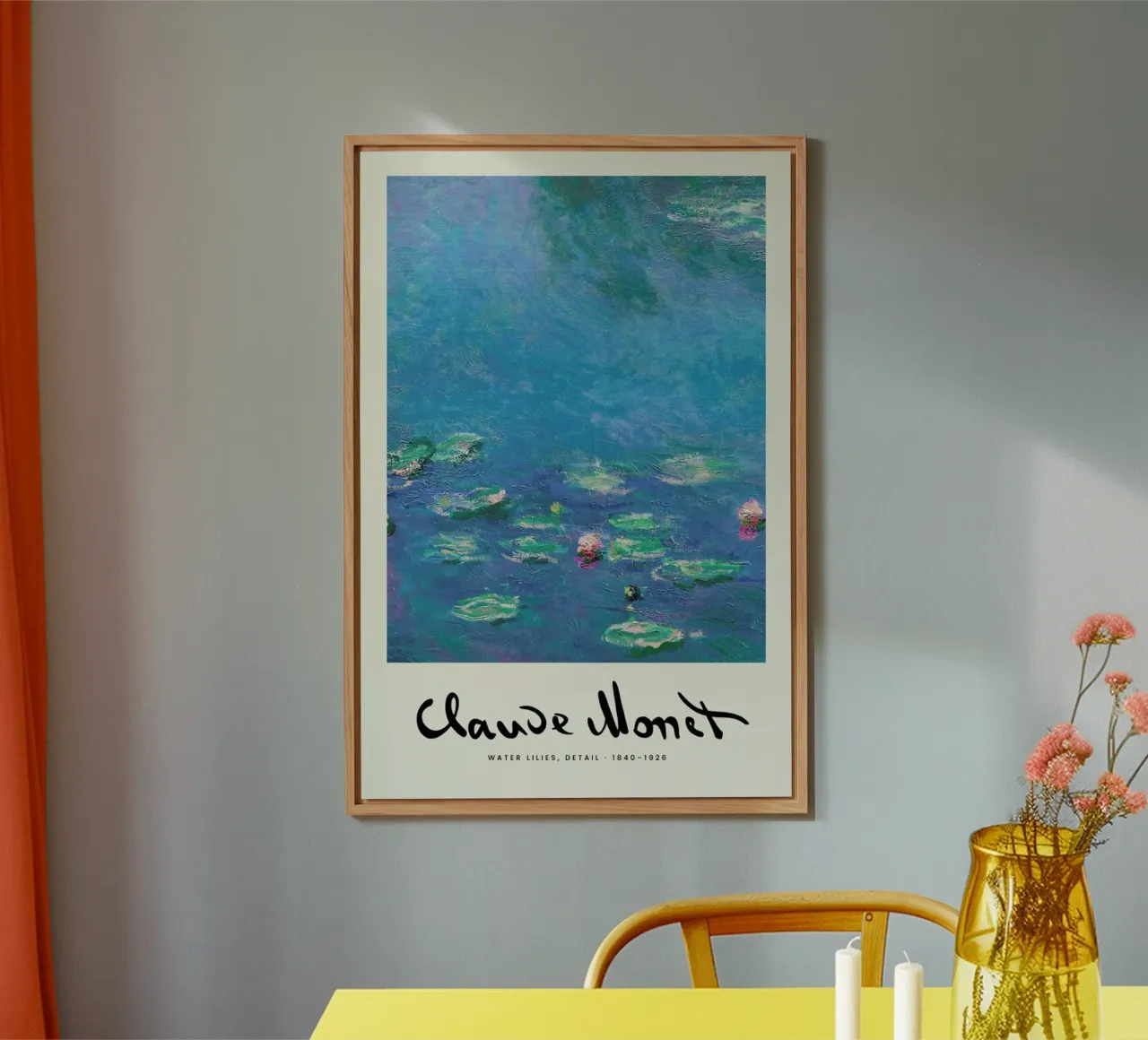Monet – Signed Water Lilies 2 alluminio dibond da Vintage by JUNIQE