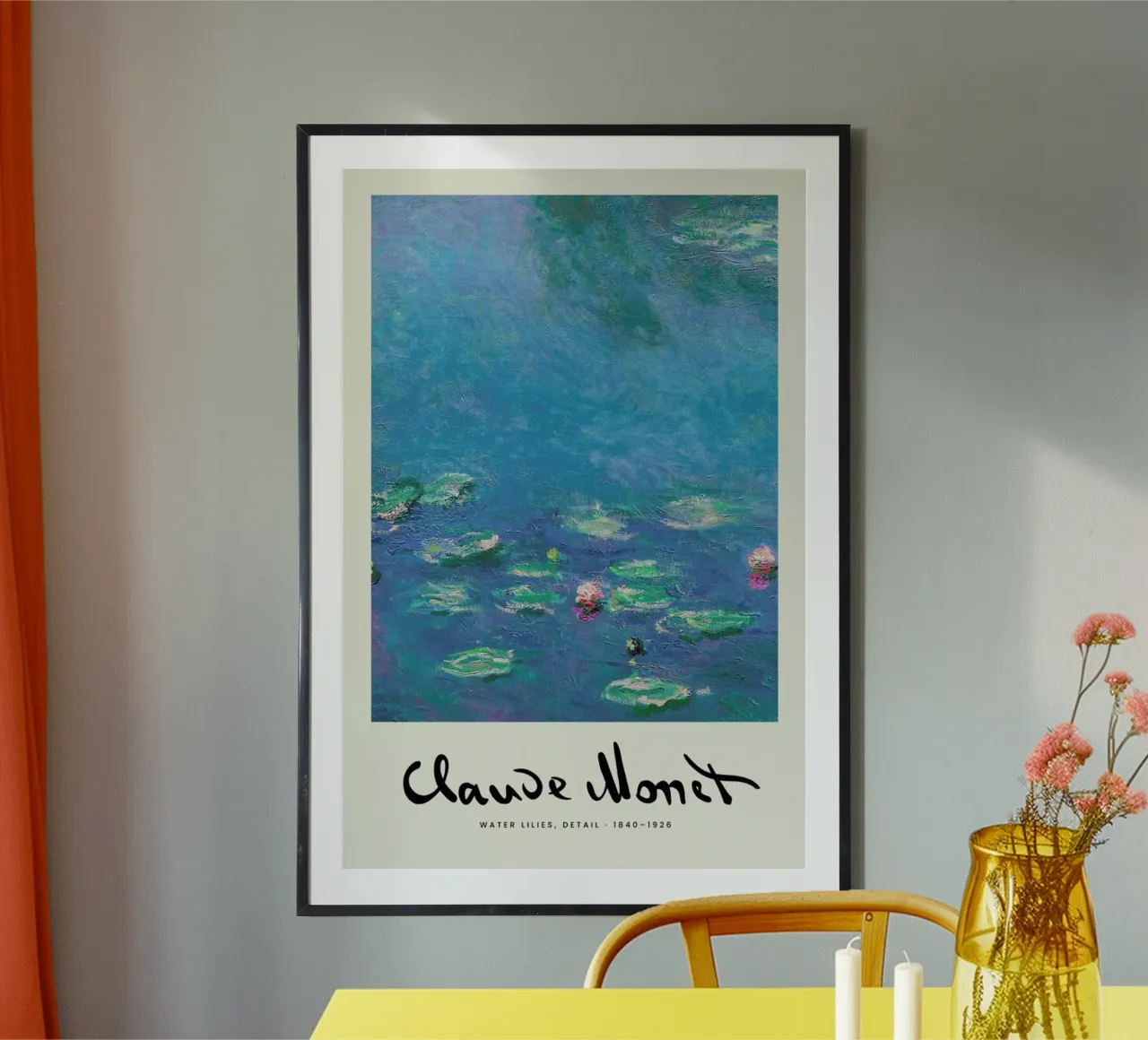 Monet – Signed Water Lilies 2 poster da Vintage by JUNIQE