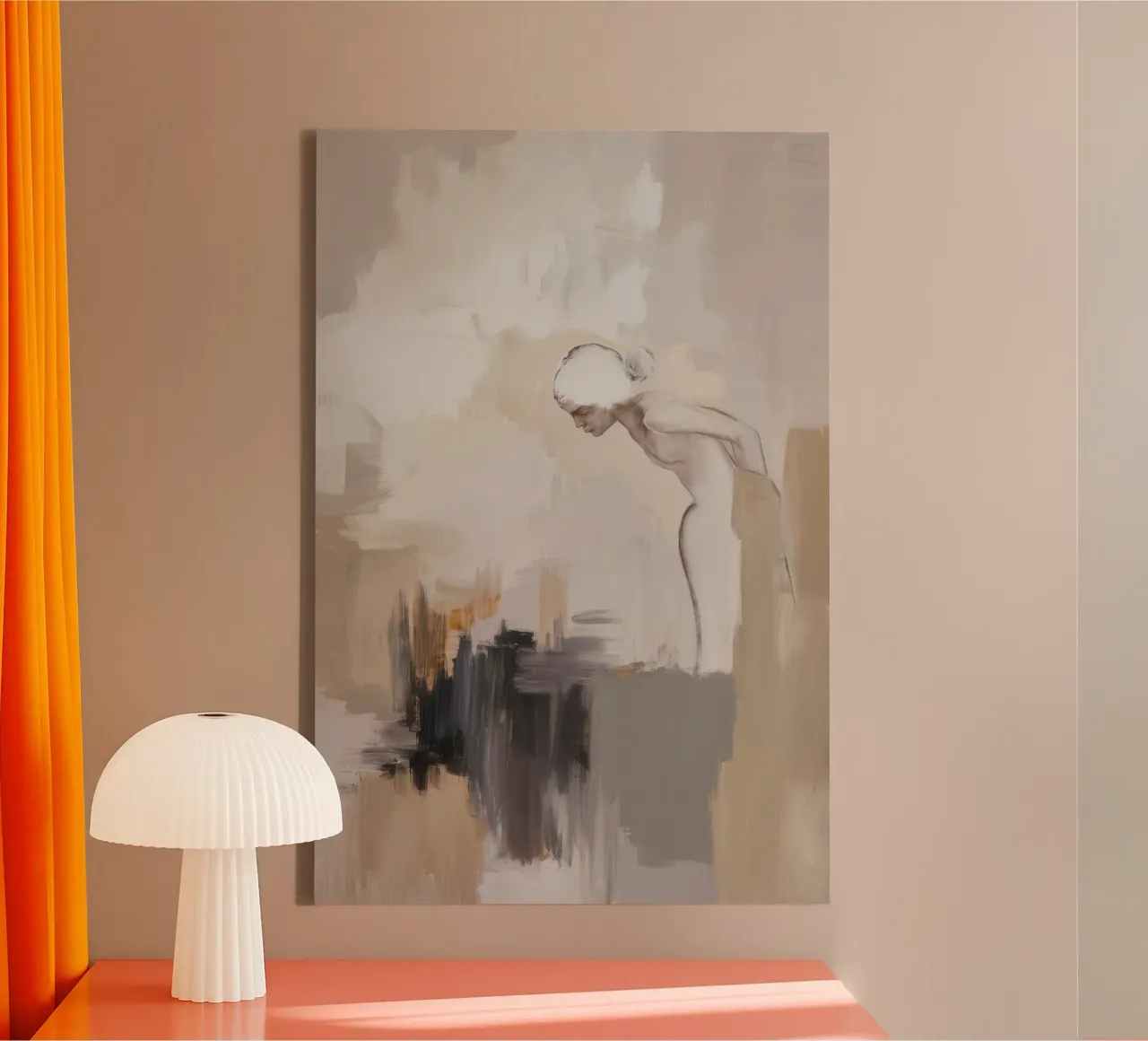 Elegie van woestijnbloei canvas met Baklijst van Dream Spectrum