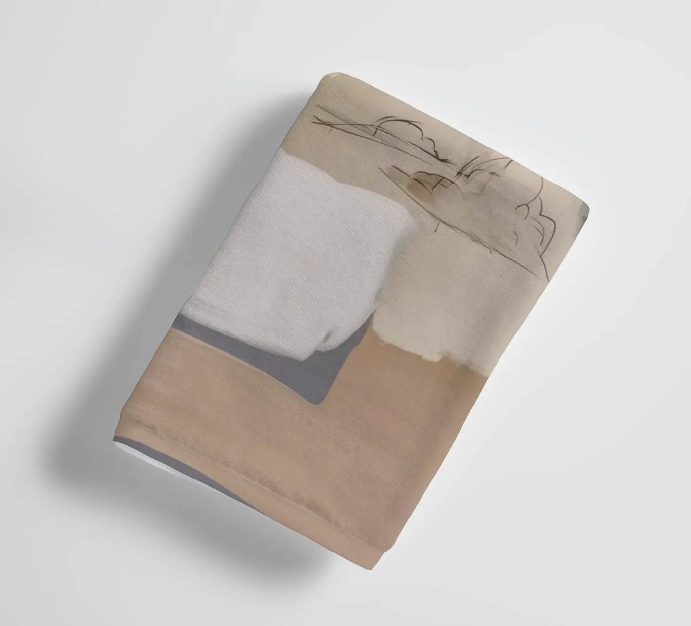 Ashen Cloud Drift towel by Dream Spectrum