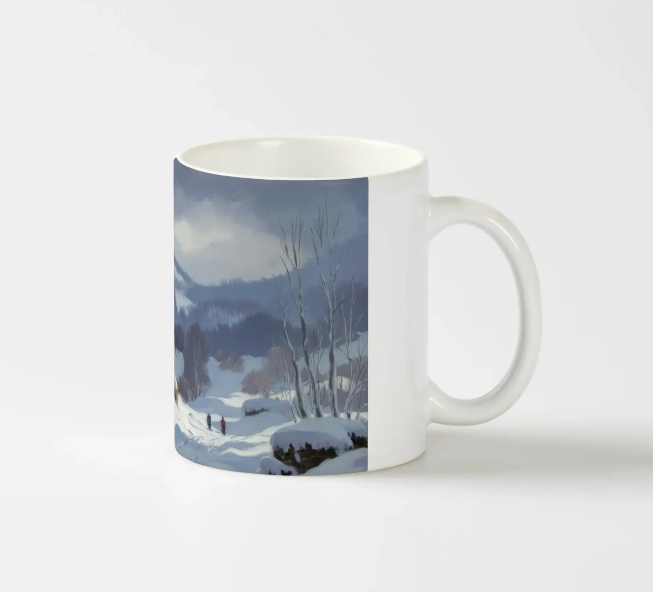 Silenzio invernale Abbraccio tazza in ceramica da Celestial Harmony