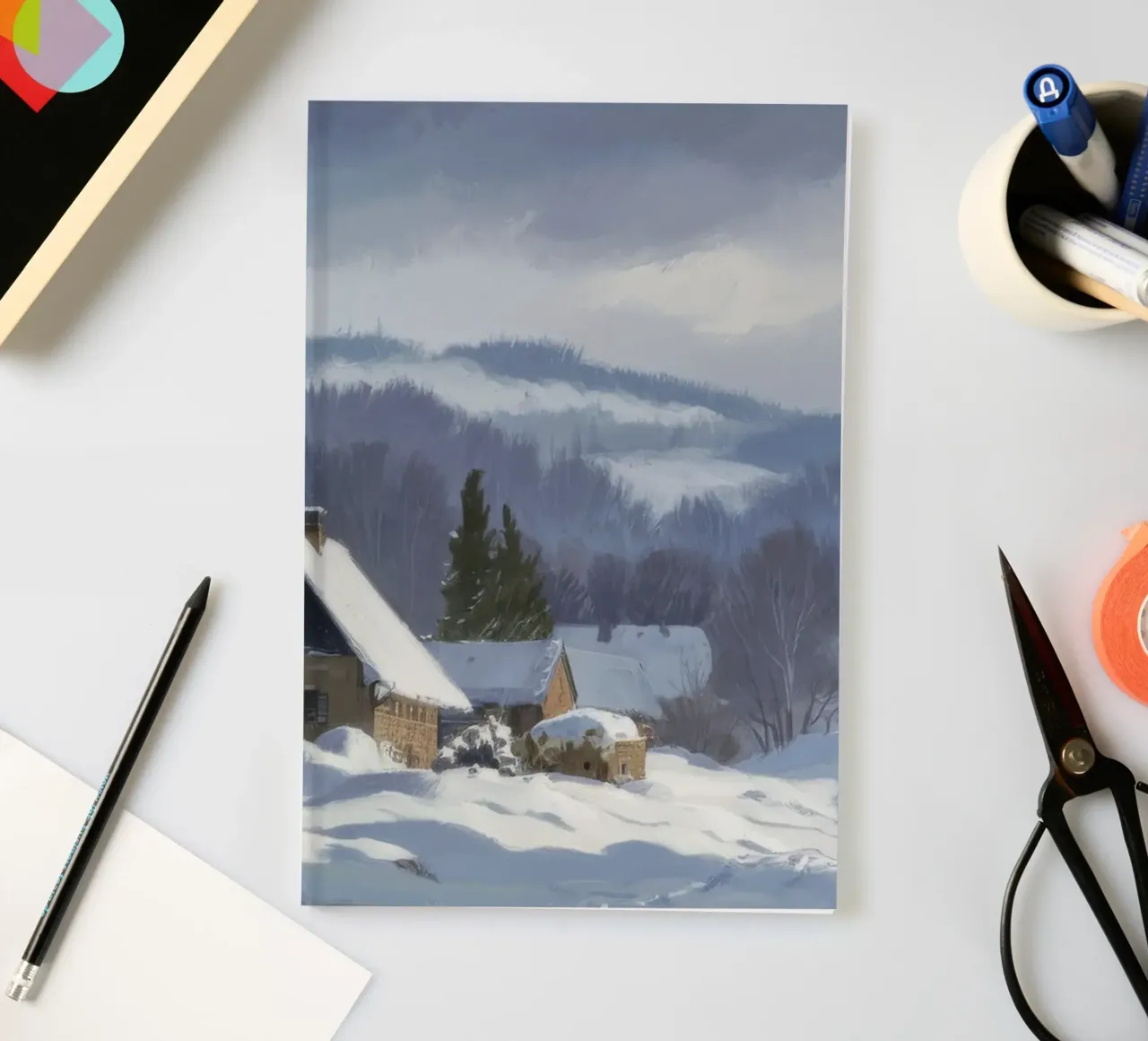 Wintry Silence Embrace notebook by Celestial Harmony