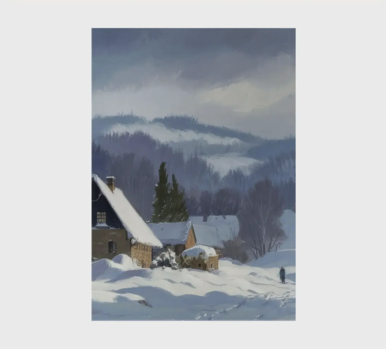 Wintry Silence Embrace notebook by Celestial Harmony