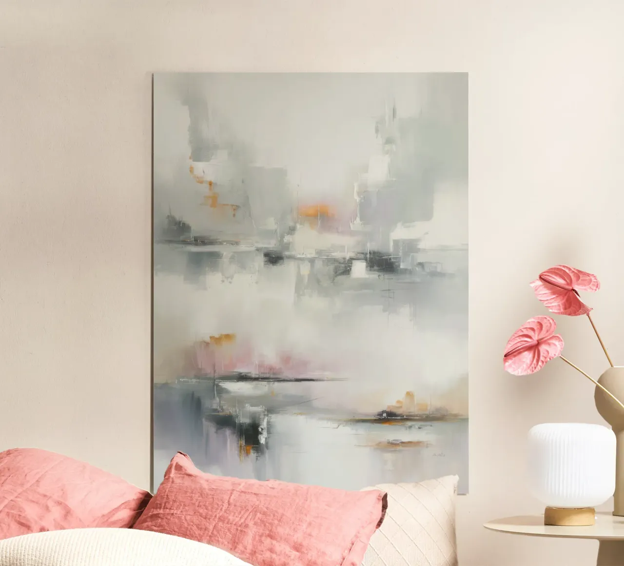 Eco paesaggio acquatico nebbioso poster da Dream Spectrum