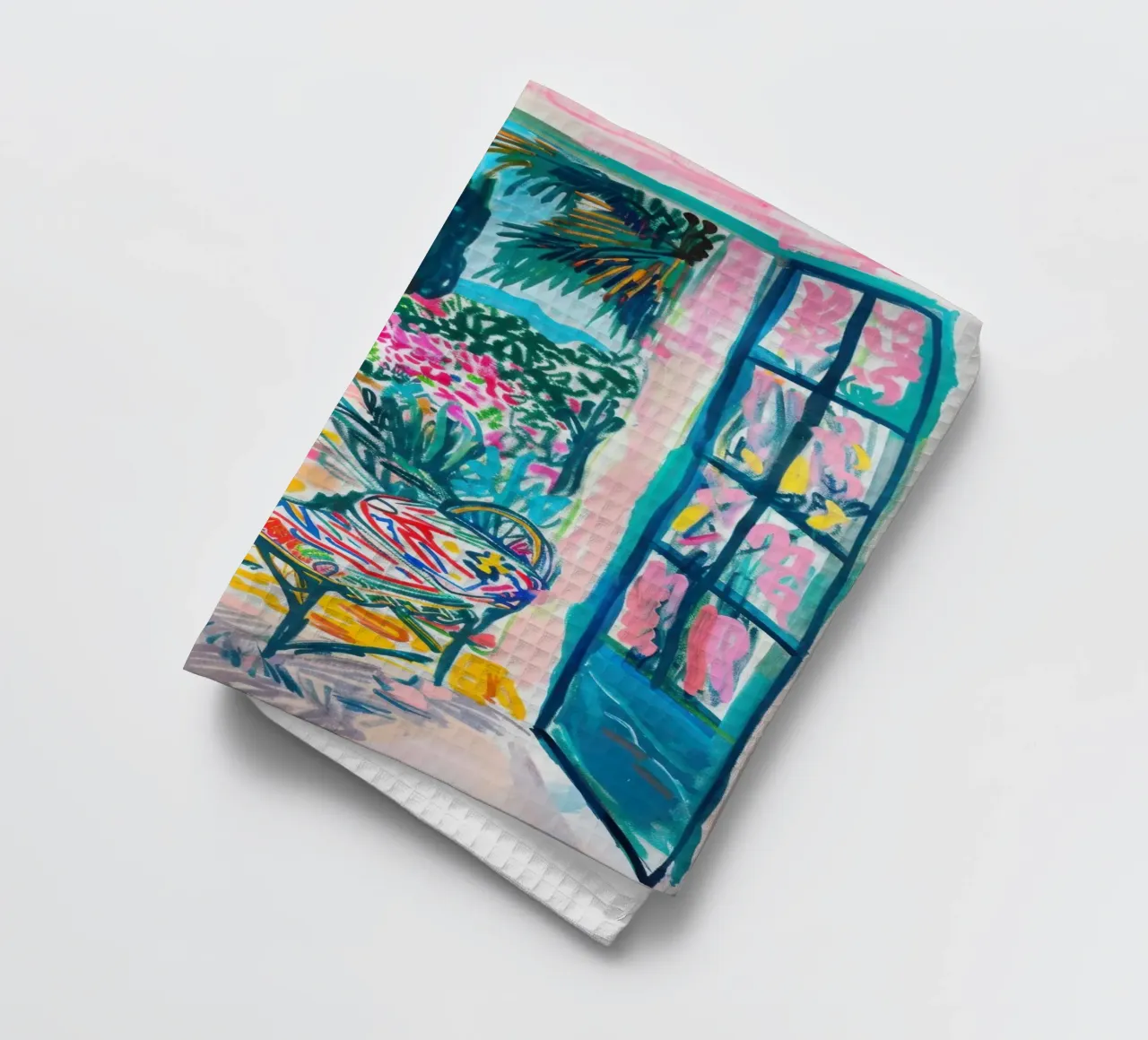 Portes ouvertes avec vue sur les tropiques torchon de Nikis Art Studio