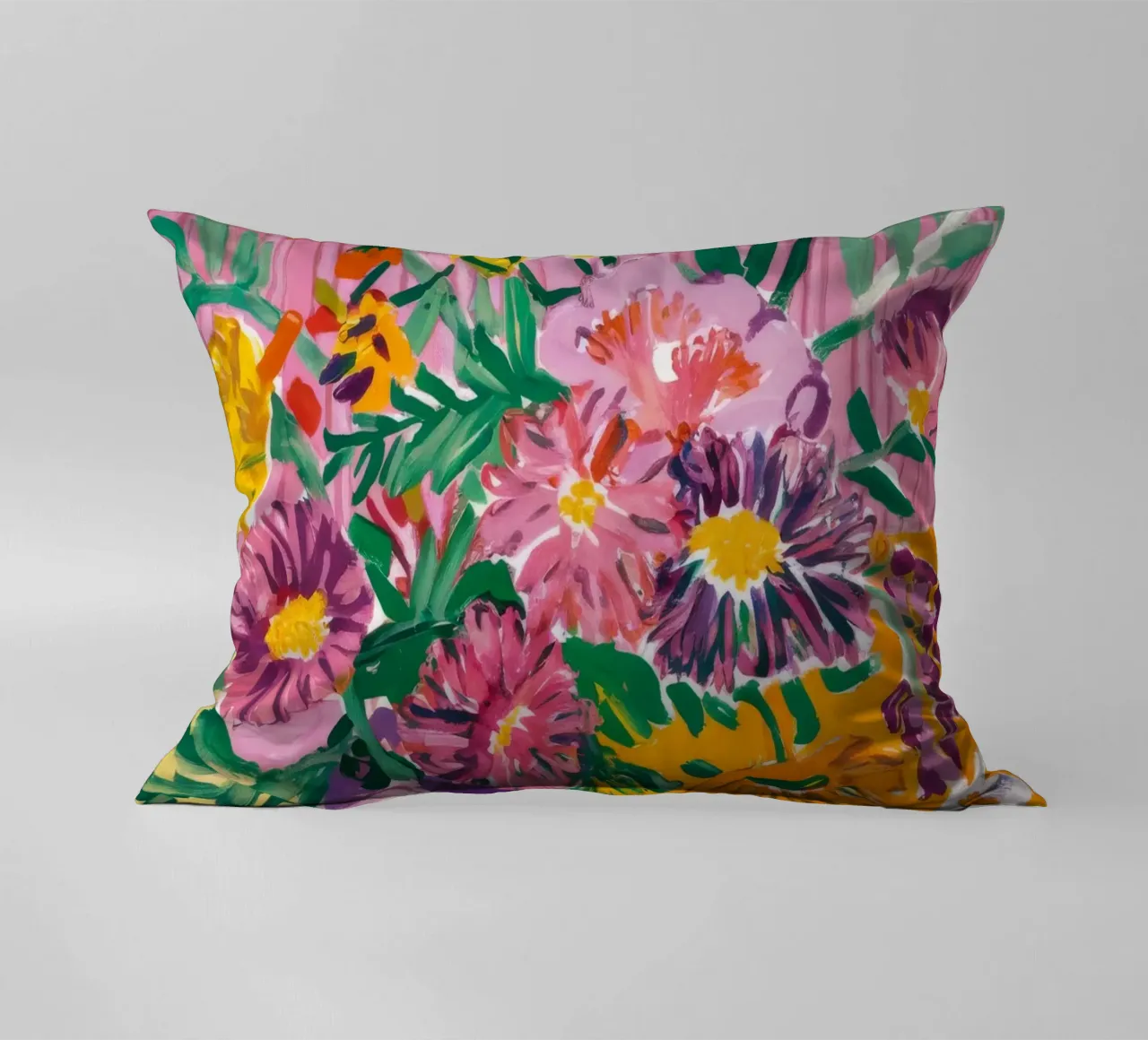 Medley di fiori Sunburst cuscino da Infinite Chroma