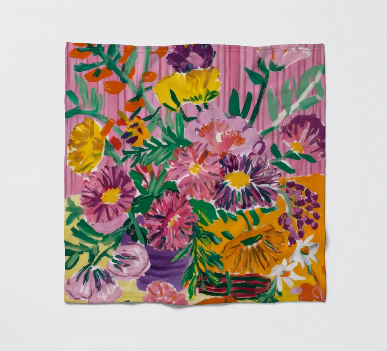 Sunburst Bloom Medley fleece blanket by Infinite Chroma