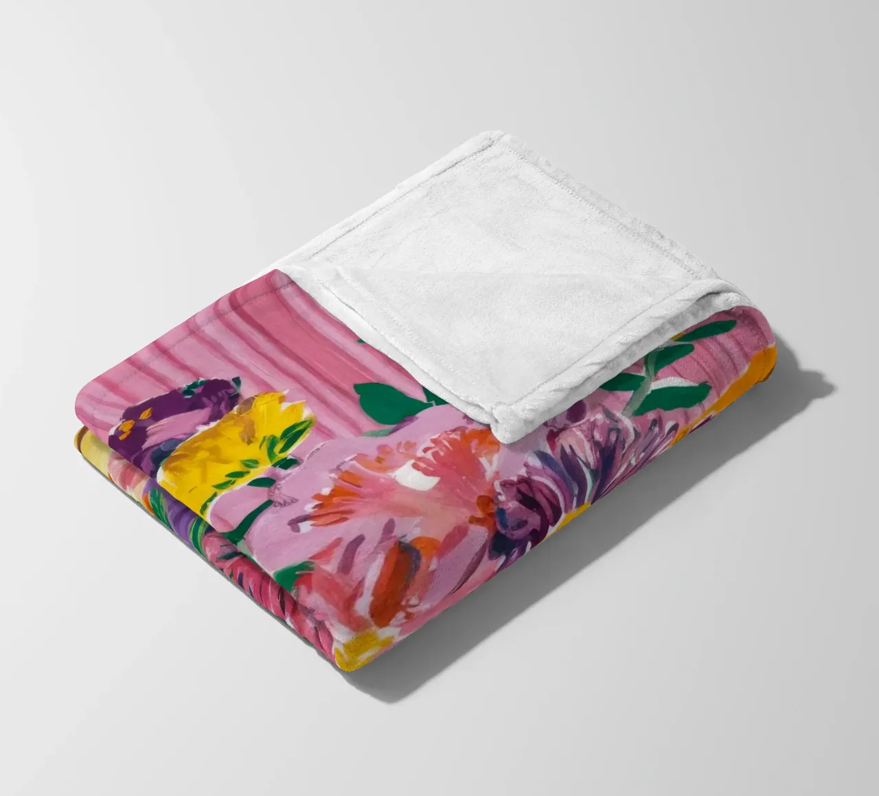 Sunburst Bloom Medley fleece blanket by Infinite Chroma