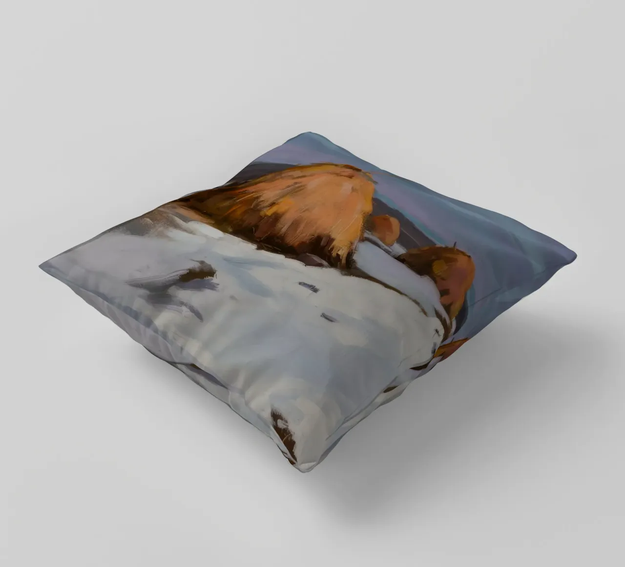 Harvest Frost Sentinel decorative cushion by Celestial Harmony