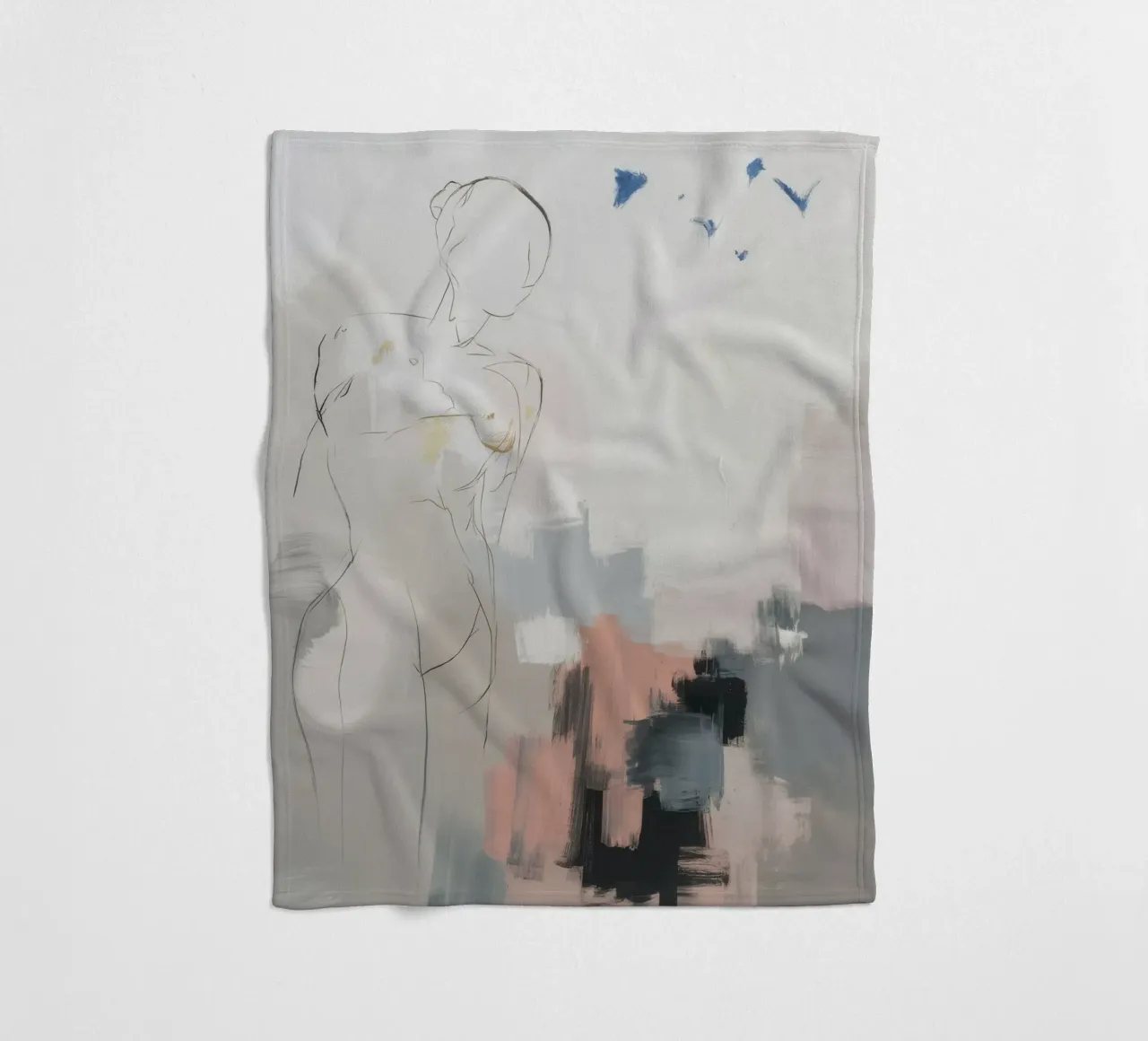 Pastel Fragment Dreams fleece blanket by Dream Spectrum