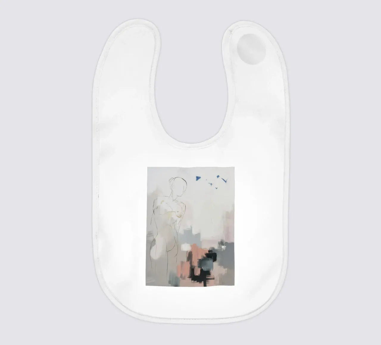 Pastel Fragment Dreams baby bib by Dream Spectrum