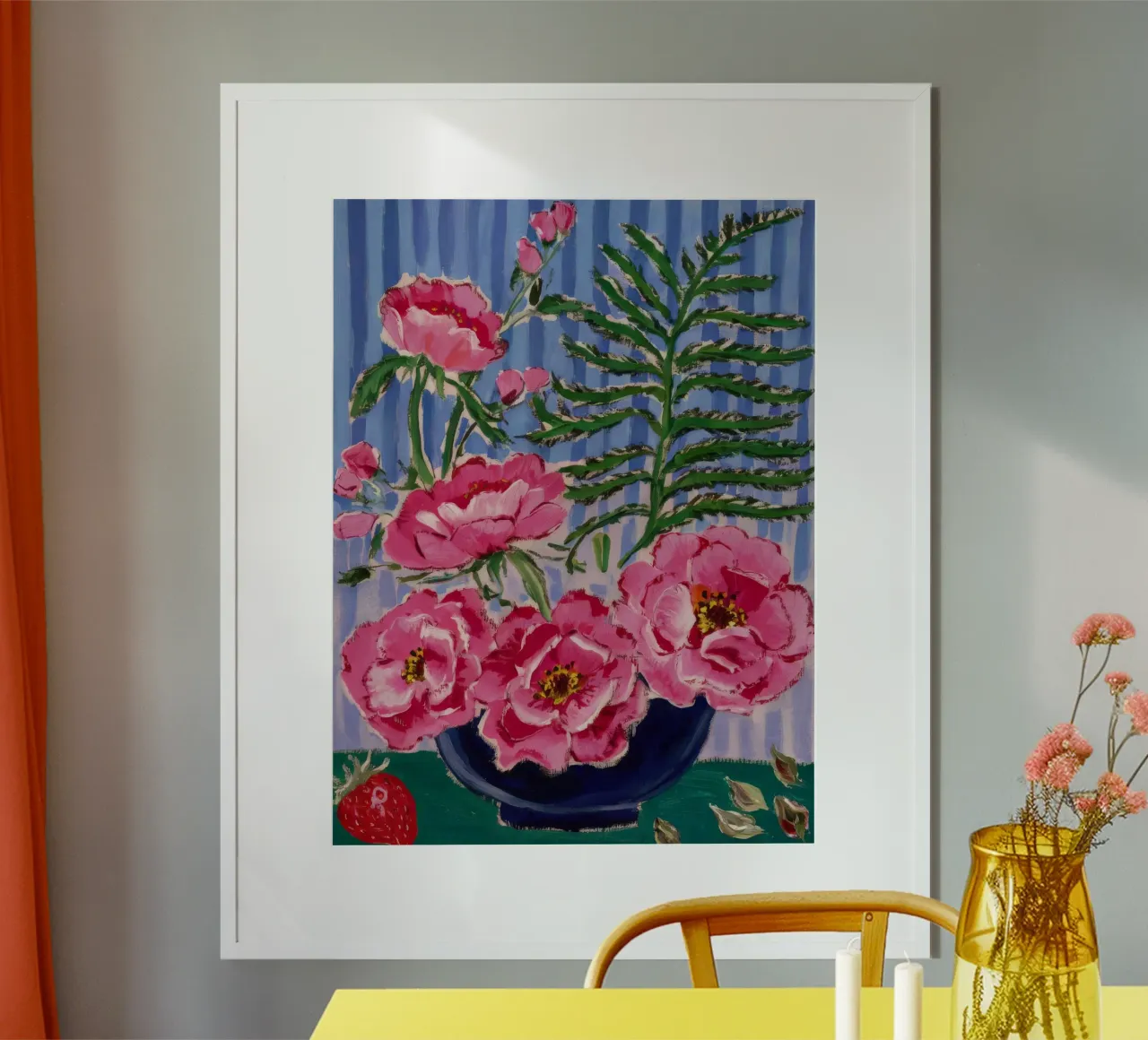 Peony Shadow Bloom poster by Infinite Chroma