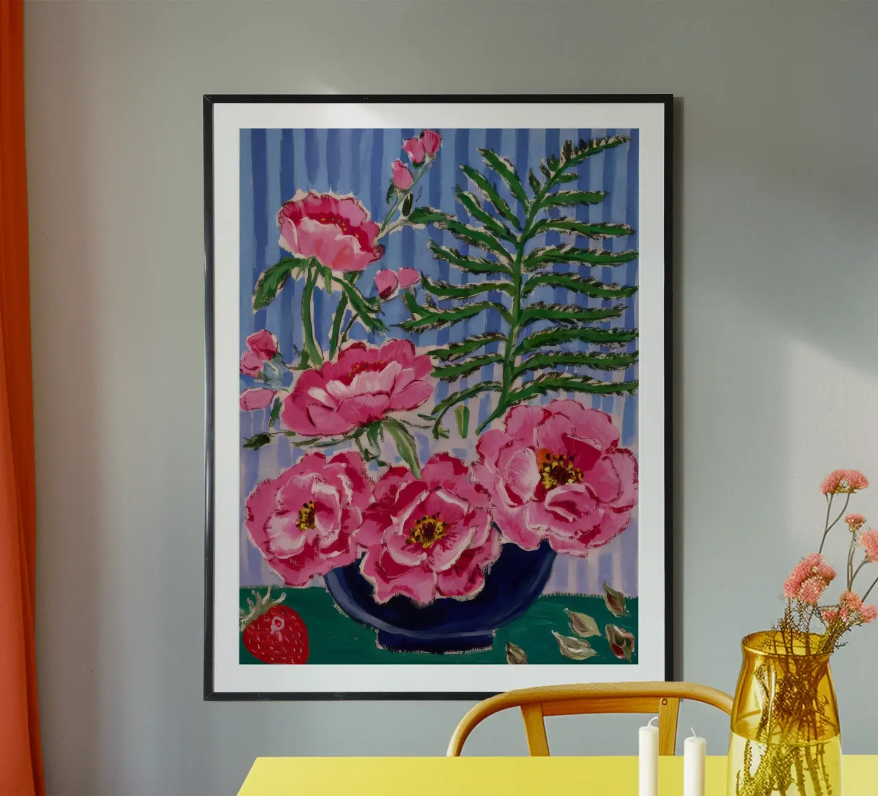 Peony Shadow Bloom poster by Infinite Chroma