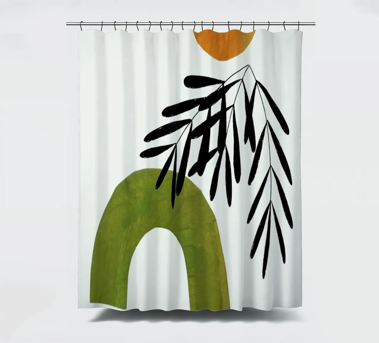 Olive Vine shower curtain by EnShape