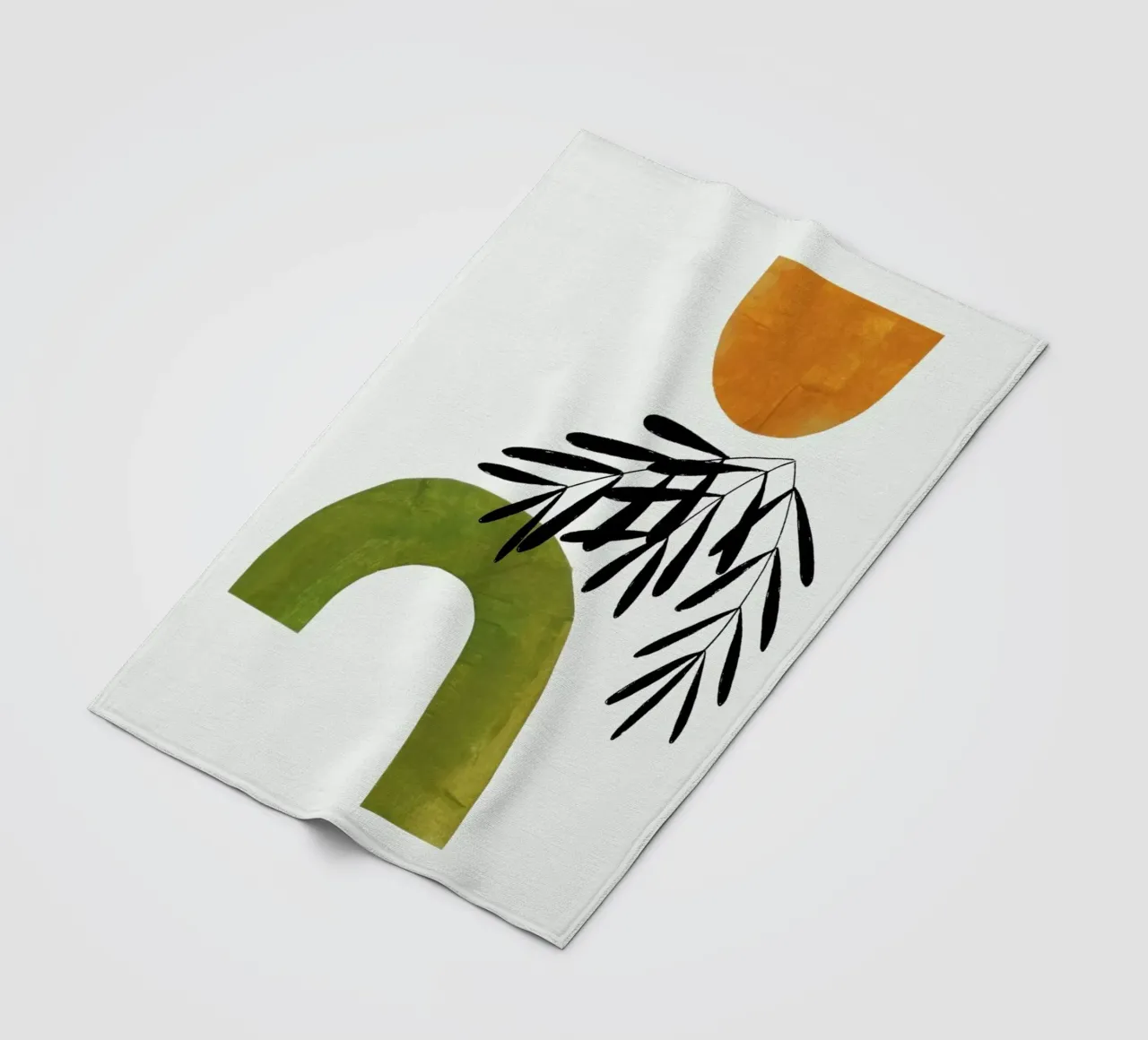 Olive Vine fleece blanket by EnShape