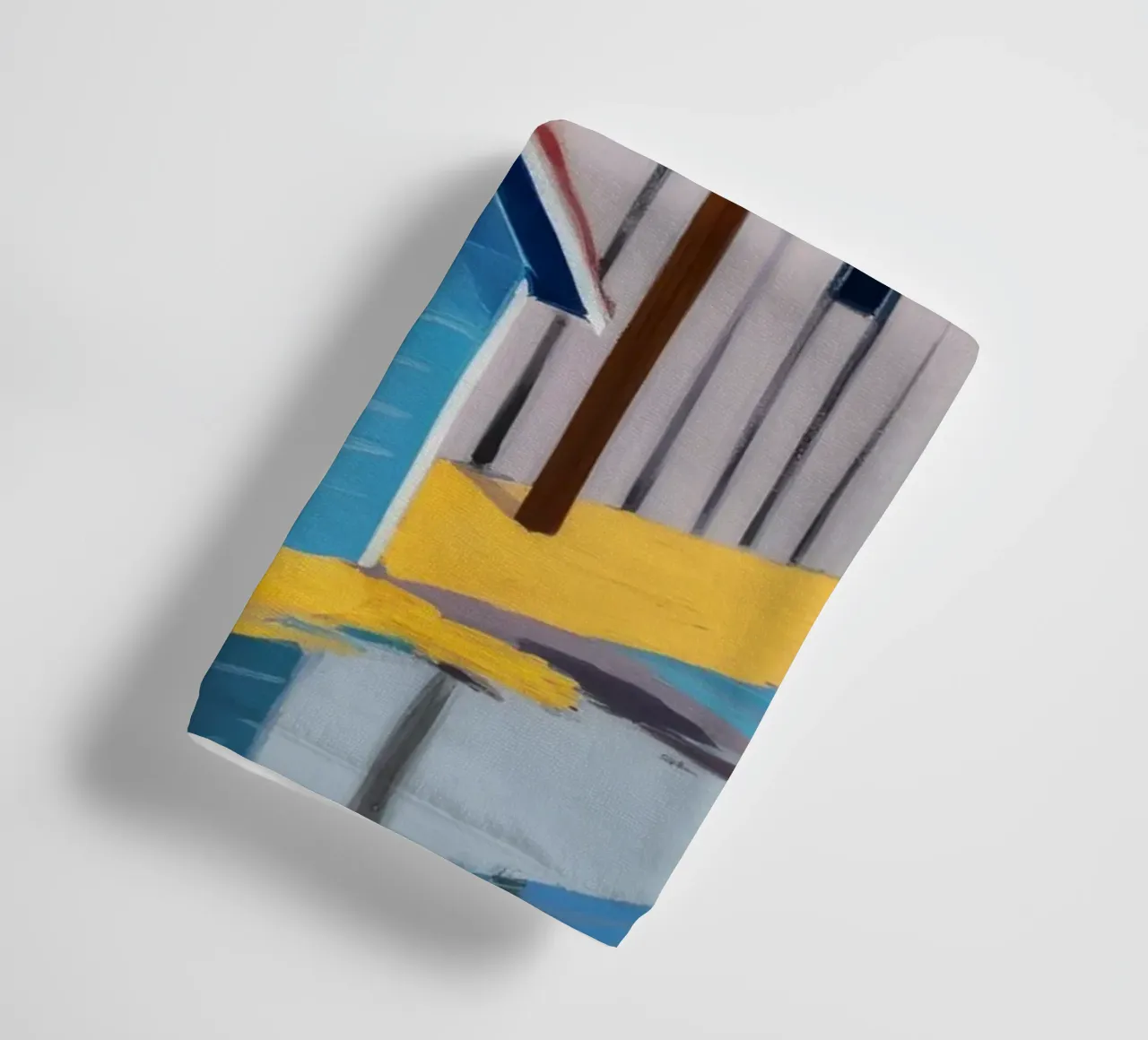 Blu suburbano Immobile asciugamano da bagno da Silk Palette