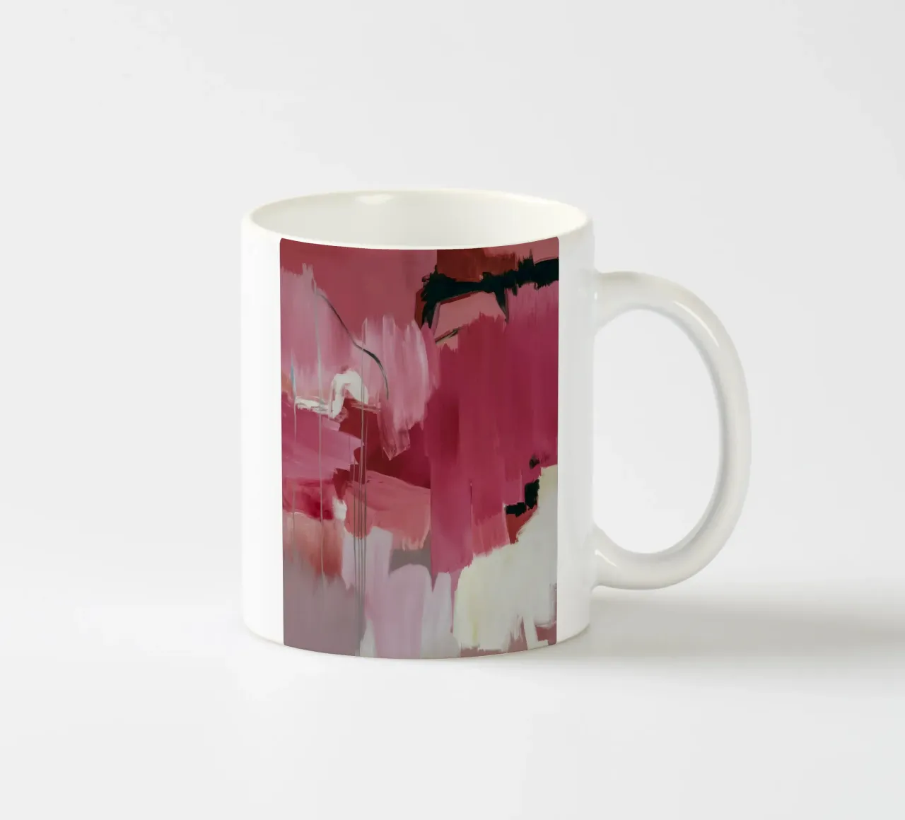 Vortice di passione fucsia tazza in ceramica da Dream Spectrum
