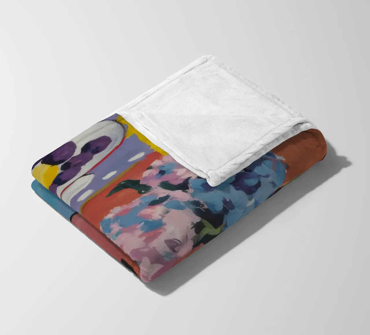 Cerulean Bloom Zest fleece blanket by Celestial Harmony