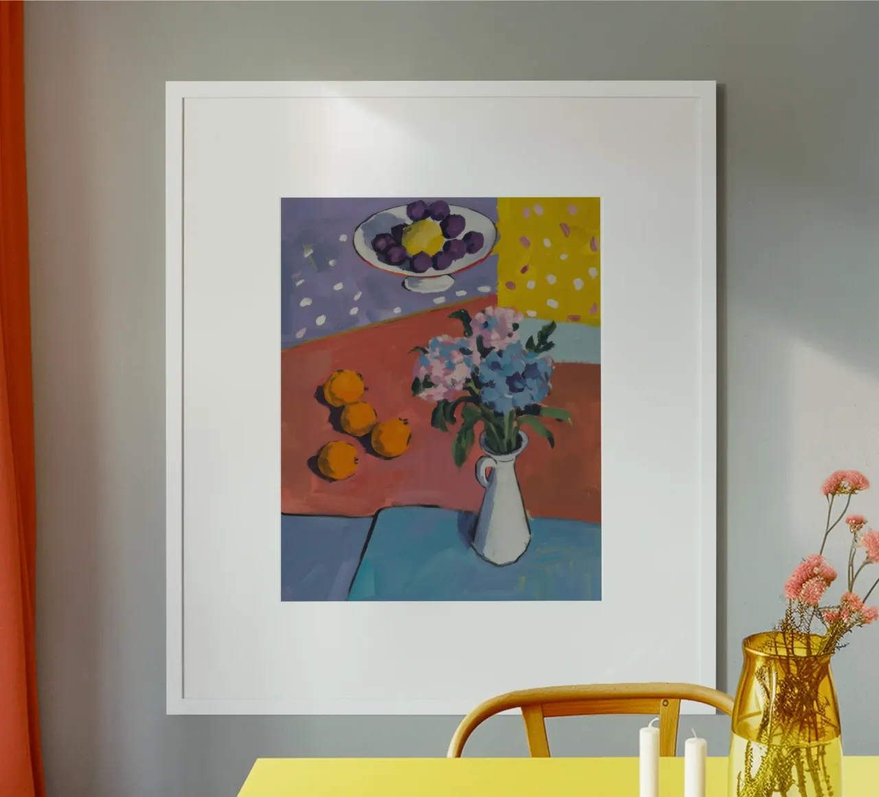 Fiore di Ceruleo Zest poster con telaio in plastica da Celestial Harmony