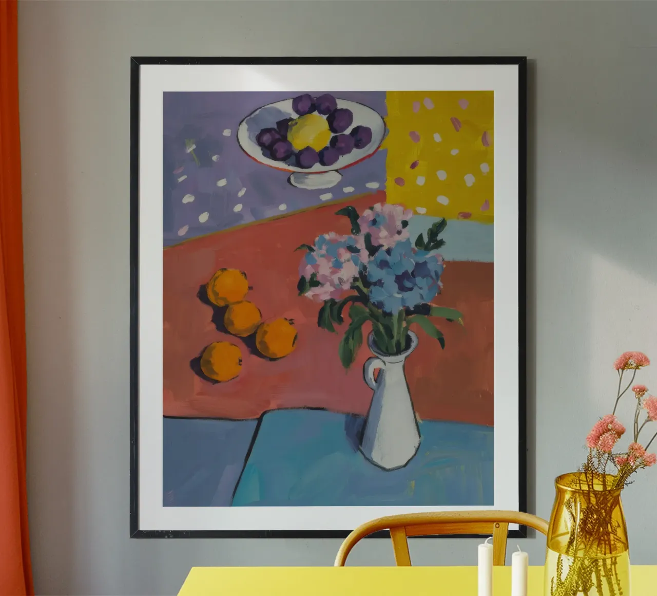 Fiore di Ceruleo Zest poster con telaio in plastica da Celestial Harmony