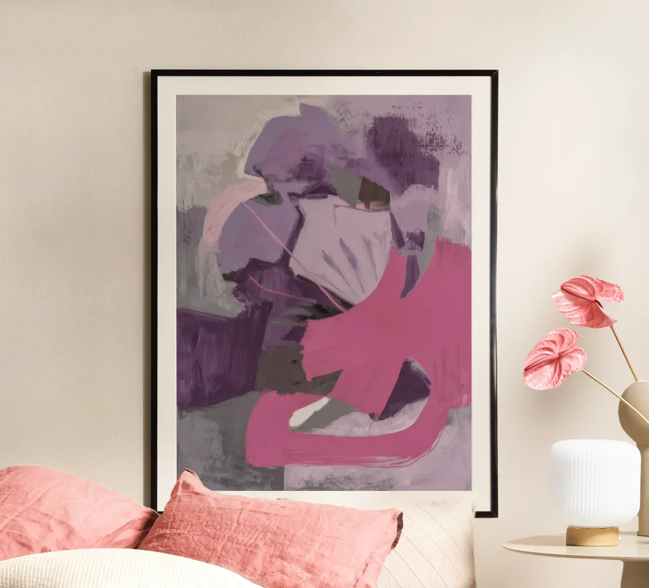 Decostruzione floreale ametista poster da Dream Spectrum