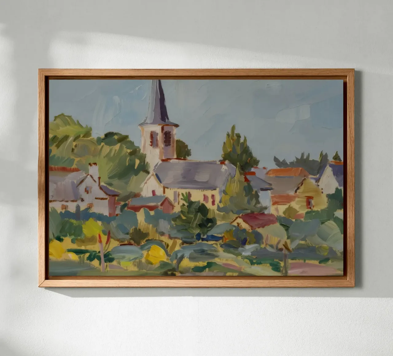 Tijdloze dorpse charme canvas met Baklijst van Celestial Harmony