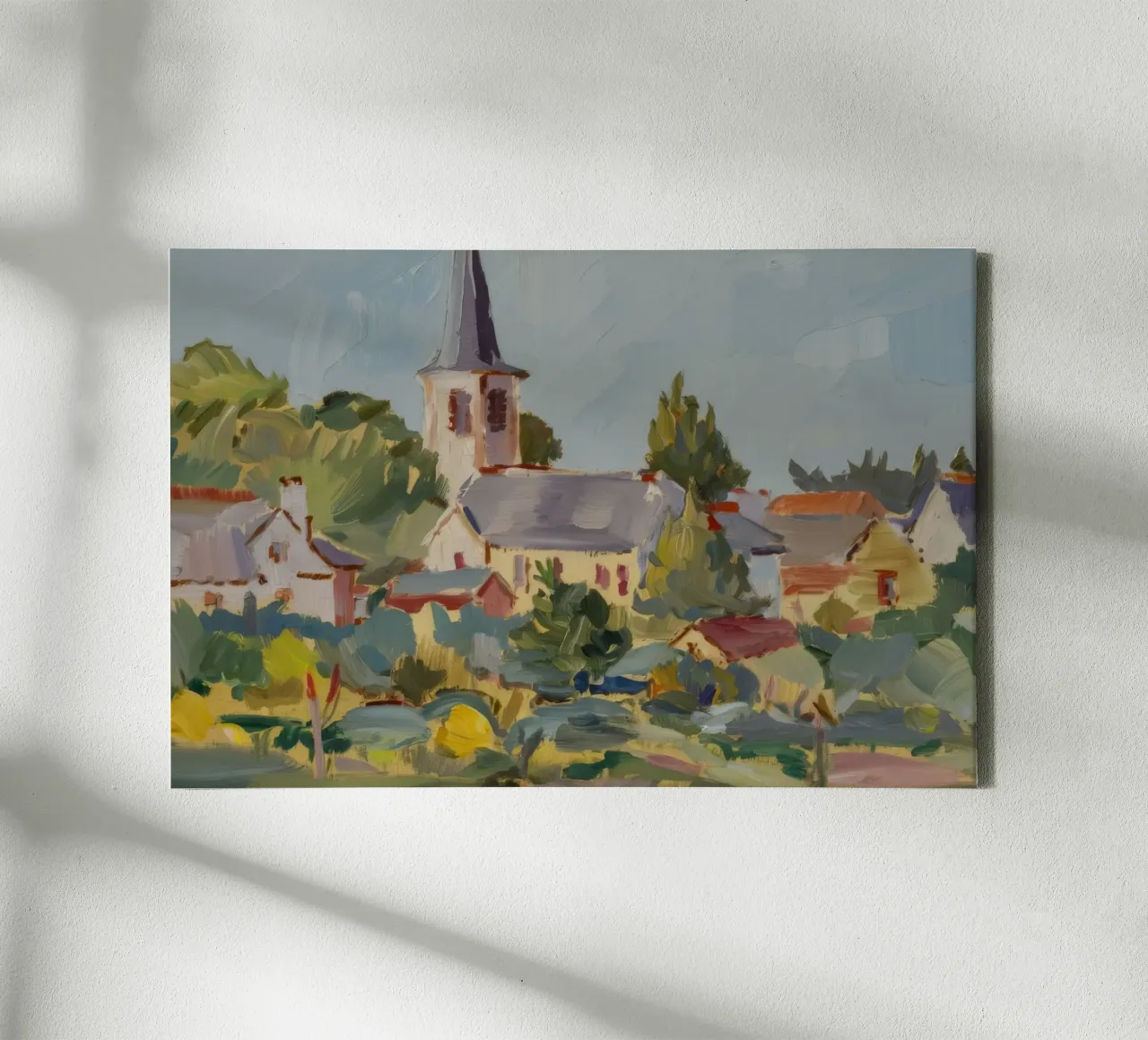 Tijdloze dorpse charme canvas met Baklijst van Celestial Harmony