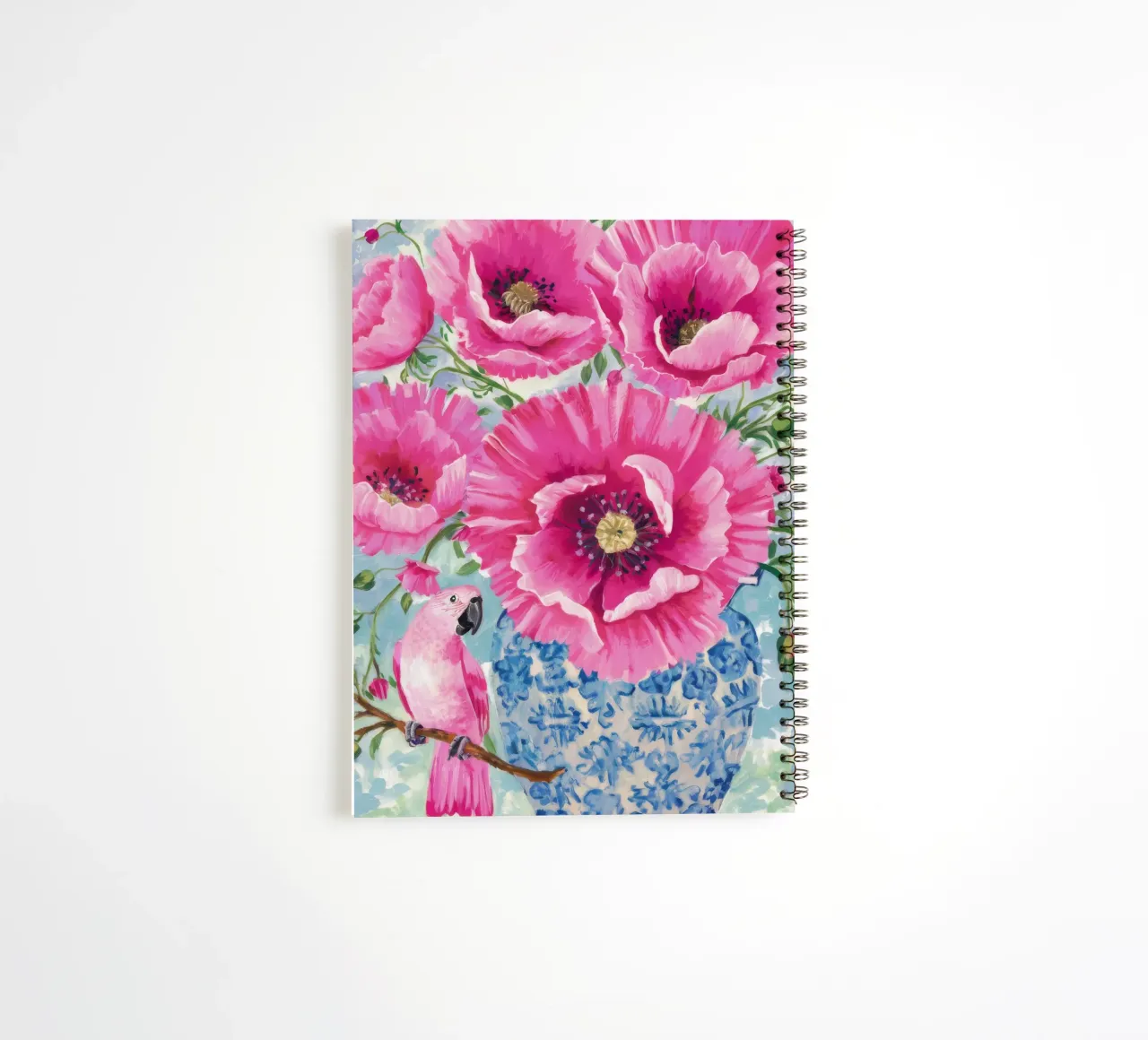 Poppy Porcelain Dream spiral notebook by Infinite Chroma