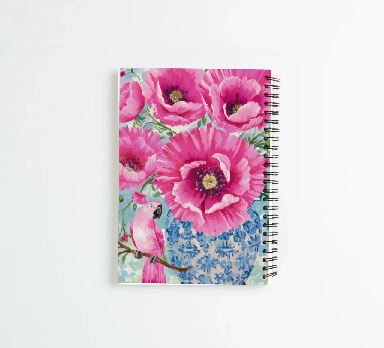 Poppy Porcelain Dream spiral notebook by Infinite Chroma