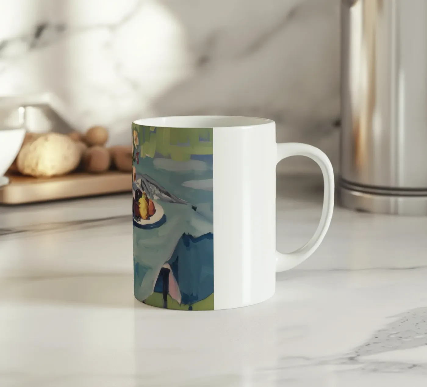 Rustic Bloom Repast ceramic mug by Celestial Harmony