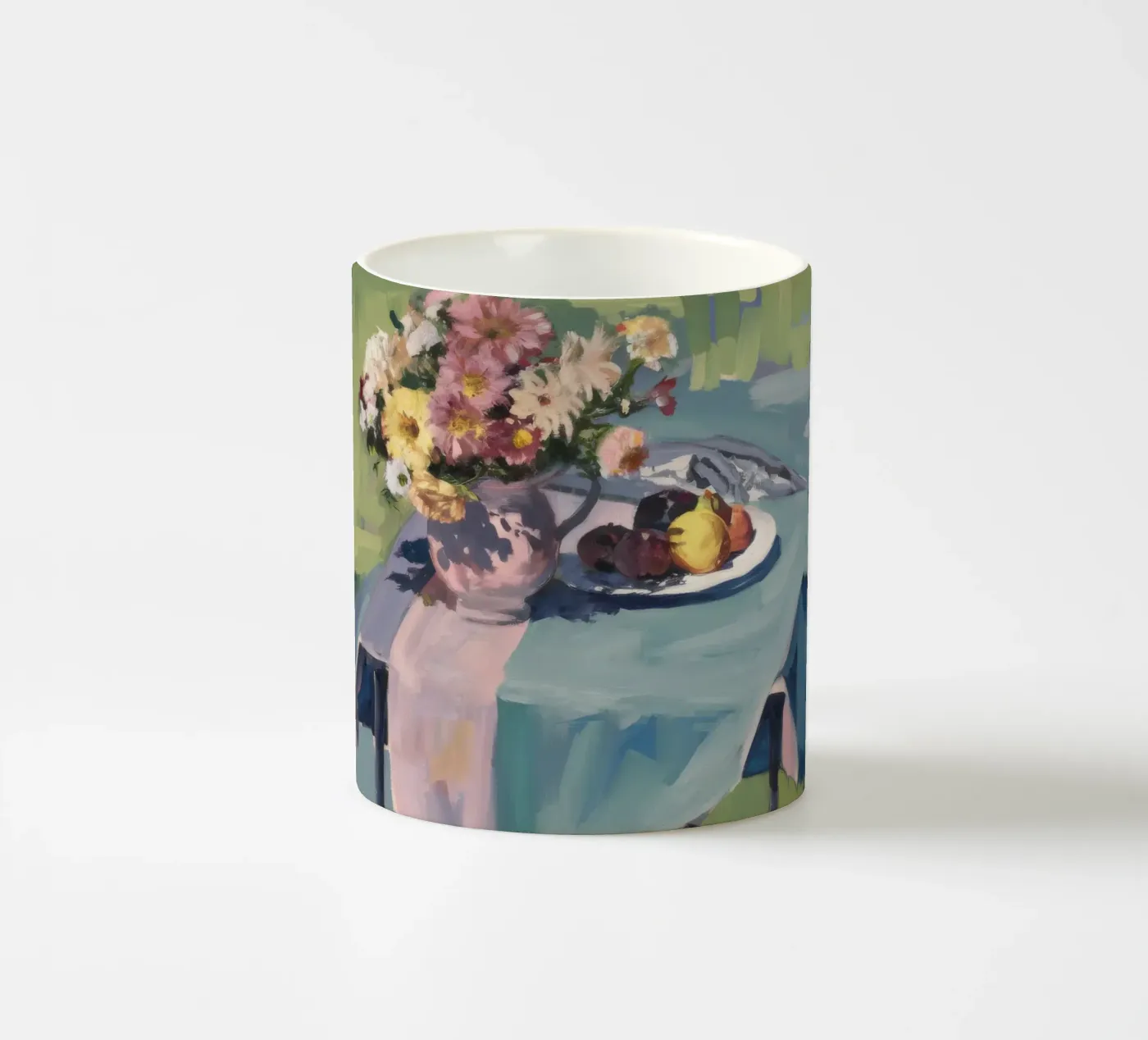 Rustic Bloom Repast ceramic mug by Celestial Harmony