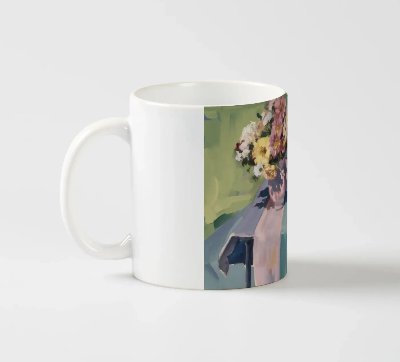 Rustic Bloom Repast ceramic mug by Celestial Harmony
